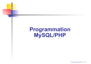 Programmation MySQL/PHP - Zenk - Security
