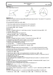 Exercice n° : 1 Pour chaque figure trouver x. Exercice n° : 2 ABCD