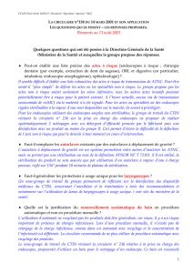 Projet de document "questions – réponses" - CCLIN Paris-Nord