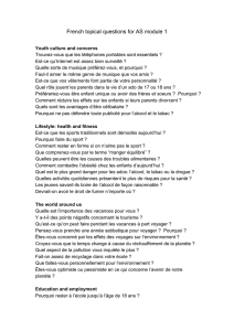 French topical questions for AS module 1