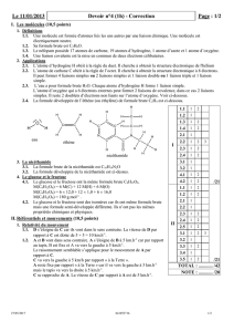 I. Les molécules (10,5 points)