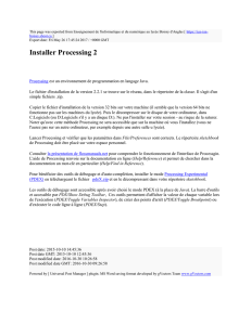 Installer Processing 2 - ISN Boissy