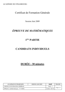 CFG - 2009 - mathematiques - sujet 1ere partie