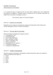 Chimie/Feuille d`exercices/Formesbrutes