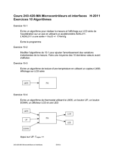Exercices 10 Algorithmes