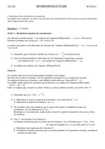 Modèle mathématique. - Lycée Henri BECQUEREL