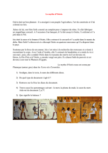 Le mythe d`Osiris
