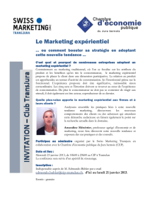 Conférence sur le marketing expérientiel (DOCX, 84