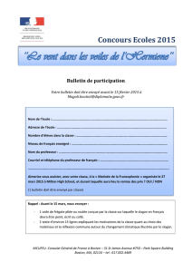 Bulletin de participation - French Consulate in Boston
