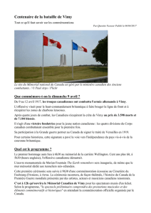 Qu`est-ce que le Mémorial national du Canada de Vimy?