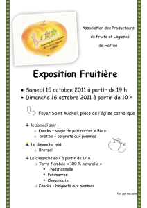 Exposition Fruitière - Asso-web