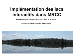 Introduction of lakes in the canadian climate models