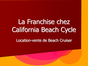 La Franchise chez California Beach Cycle - E