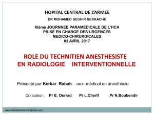 rôle de l`anesthésiste en imagerie médicale
