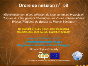 Présentation Atelier 2 - Global Climate Change Alliance
