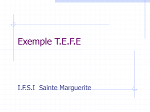 Exemple T.E.F.E