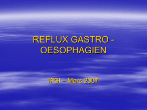 reflux gastro - oesophagien