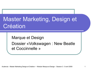 Master Marketing, Design et Création