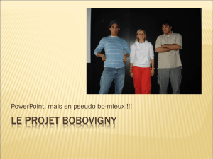 Le Projet BoBovigny - Diuf