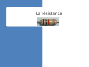 Cours resistance powerpoint
