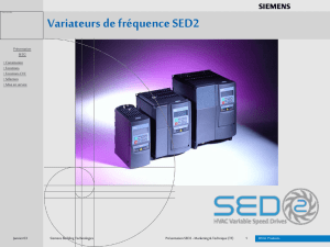 Variateur de fréquence SED2
