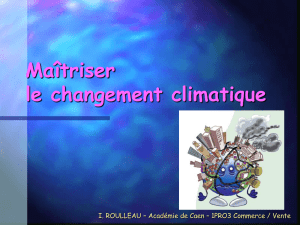 Diaporama CHANGEMENT CLIMATIQUE