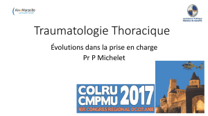 Pr P Michelet Traumatologie thoracique