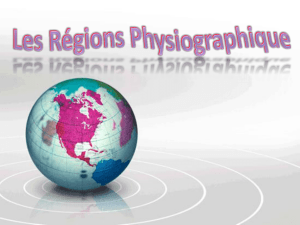 Les regions physiographiques