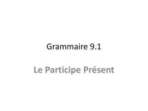 Grammaire 9.1