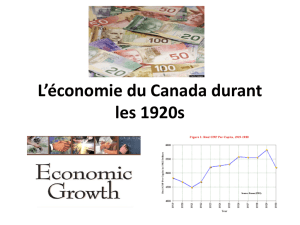 L*économie du Canada durant les 1920s