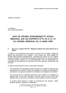 Orientations du PRQ 2005/2006 - La Région Languedoc Roussillon