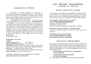 PAF 2005/2006 – Philosophie