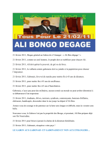 Ali Bongo degage