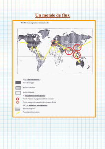 Les Flux mondiaux (avec une carte)