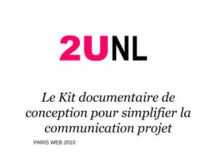 Le Kit documentaire de conception pour simplifier la communication