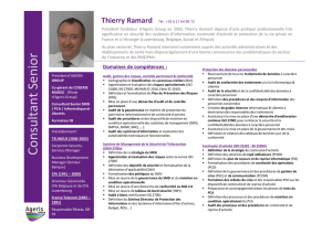 Télécharger le CV de Thierry Ramard