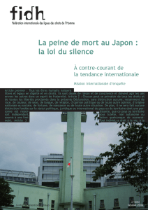 La peine de mort au Japon : la loi du silence