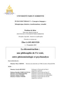 Position de thèse - Université Paris
