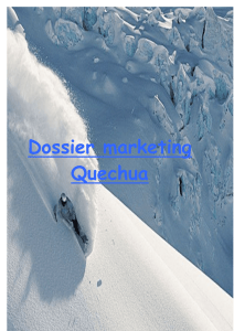Dossier marketing Quechua