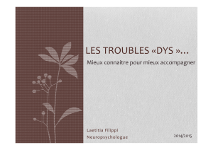 présentation Troubles DYS - L Filippi - 21-01