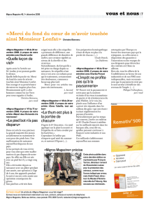 Migros Magazine N° 49 / 01 DÉCEMBRE 2008 (française)