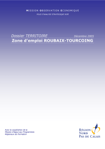 Zone d`emploi ROUBAIX-TOURCOING - Région Nord
