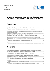 RFM-38, Volume 2015-2 - Métrologie française