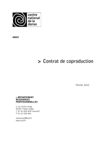 Contrat de coproduction