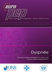 Dyspnée - the European Oncology Nursing Society
