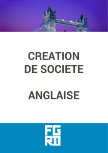 creation de societe anglaise - Fiduciaire Genève Rive Droite