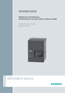 Modules de commande SINAMICS DCM