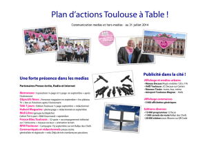 Plan d`actions Toulouse à Table !