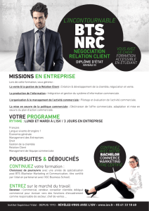 BTS NRC - Institut Supérieur Vidal