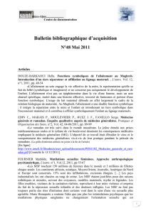 Bulletin bibliographique d`acquisition